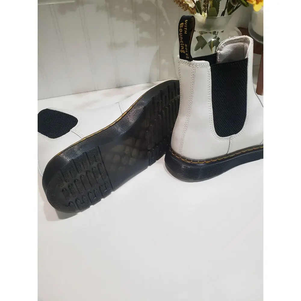 Dr. Matten's Womens White Leather Boots size 8
